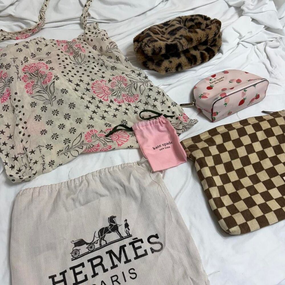 FREE PEOPLE HERMES KATE SPADE SHEIN Assorted Shopping Gift Bag Bundle Lot Set
